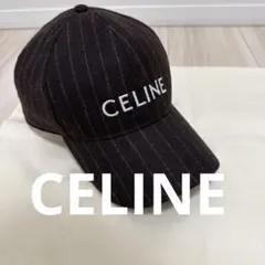 極美品&正規品 CELINE ストライプ ベースボールキャップ L