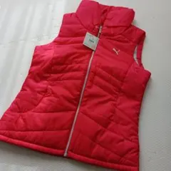 新品レディースM★PUMA 中綿ベスト Mサイズ ピンク