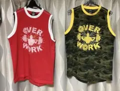 新品　OVERWORK タンクトップ・ オーバーワーク　m サイヤマングレート