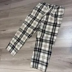グローバルワーク　GLOBAL WORK チェック柄ロングパンツ 100cm