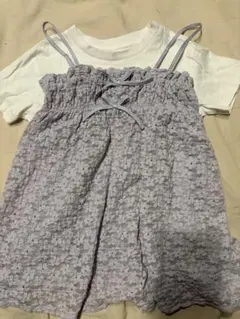 GU キッズ レースキャミソール Tシャツセット 140
