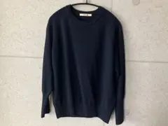 BACCA ネイビー 長袖ニット