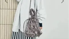 LEPSIM キラキラ シャーリング ミニバッグ