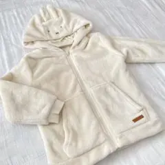 ミッフィー プティマイン 120㎝ アウター パーカー トップス ホワイト 白