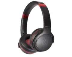 audio-technica ワイヤレスヘッドホン ブラック/レッド