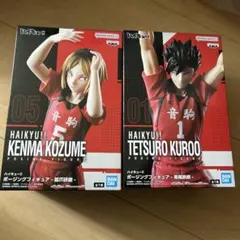 ハイキュー‼︎ ポージングフィギュア 孤爪研磨 黒尾鉄朗　新品未開封のサムネイル