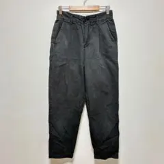 アーバンリサーチドアーズ　リネン　綿　七分丈ズボン　麻　ボトムス　チノパン　黒