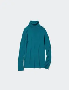 UNIQLO メリノリブタートルネックセーター グリーン XL 未使用