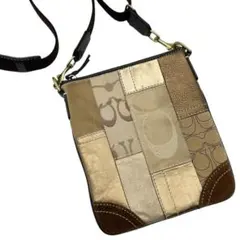 Coach Shoulder Bag Patchwork Signature