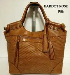 chaan様BARDOT ROSE レザートートバックレザーワンショルダー肩掛けのサムネイル
