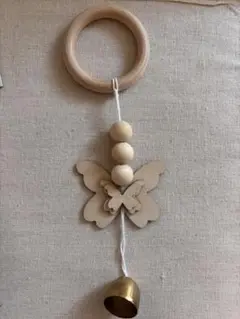 ドア　ベル　チャイム　蝶々　木製