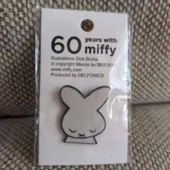 60 years with miffy ピンズ ミッフィー　ピンバッジ