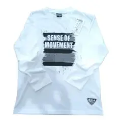 キッズ長袖Tシャツ　ホワイト140cm 長袖カットソー