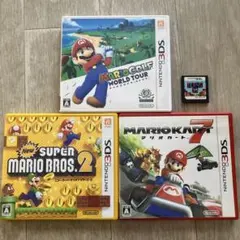 マリオゴルフ スーパーマリオブラザーズ2 マリオカート7 3枚セット