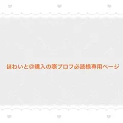ほわいと@購入の際プロフ必読様専用