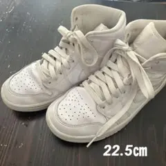 Nike ホワイト ハイカットスニーカー22.5㎝
