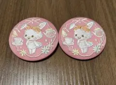 サンリオキャラクターズ　刺繍缶バッジ　biscuit3 ウィッシュミーメル　2個