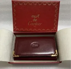 未使用　Cartier カルティエ マストライン キーケース 6連 ボルドー