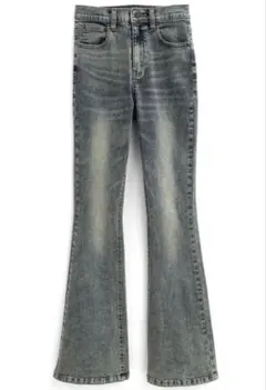 GRL ストレッチフレアデニムパンツ[cu535] L ブルー