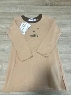 miffy ベージュ 長袖 Tシャツ 100cm ワンピース