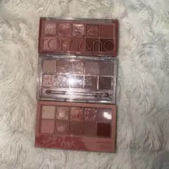 rom&nd & CLIO アイシャドウパレット 3個セット