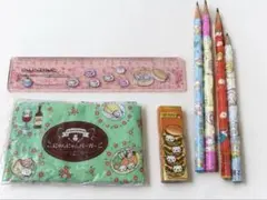 平成 레트로 にゃんにゃんにゃんこ 文具セット 당시 물건