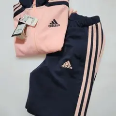 adidas ジャージ 上下セット ピンク ネイビー