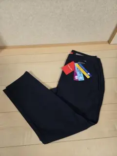 新品 マリクレール ゴルフ ロングパンツ レディース ネイビー LLサイズ