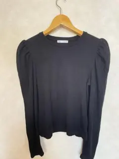 ブラック パフスリーブ 長袖 カットソー ZARA
