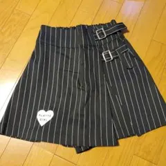 160　ピンクラテ　スカート黒