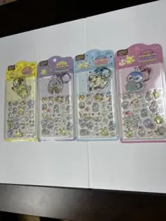 韓国限定　ポケモンシール4セット ポケピースキーリング付き