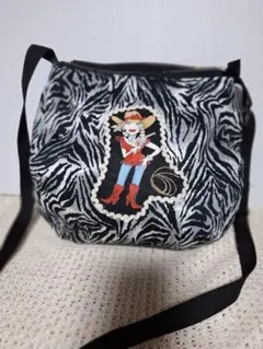 ゼブラ柄ショルダーバッグ