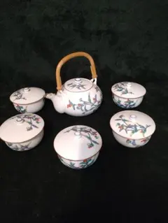 有田焼 弥左ヱ門窯 茶器セット 急須 蓋付湯呑5客 赤絵 有田焼 弥左ヱ門窯 茶器セット 急須 蓋付湯呑5客 赤絵 - メルカリ