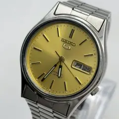 2026年最新】SEIKO 5 文字盤カラー：ゴールド メンズ 自動巻き時計の
