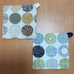 サークルサークルあなたと私も仲良くまぁ〜るくコースター（色チ買い2枚組）