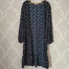 AS KNOW AS PINKY 花柄 ロングカーディガン