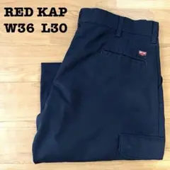 レッドキャップ カーゴパンツ ネイビー W36 ワークパンツ 紺 古着 PT88