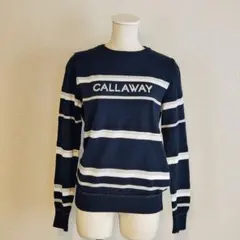 CALLAWAY キャロウェイ ニット セーター ボーダー ゴルフウェア М