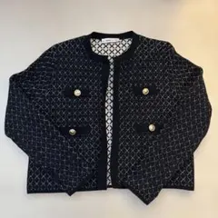 ZARA ブラックニットカーディガン