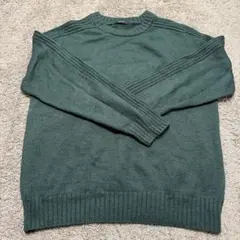 COMME CA ISM ダークグリーン ニット L