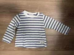 Natural Almond ストライプ 長袖カットソー