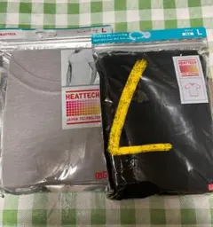 ユニクロ UNIQLO 未使用 ヒートテッククルーネック半袖2色セット