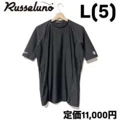 新品 ラッセルノ ゴルフ コーデュラ H/S アンダーシャツ ブラック L 5
