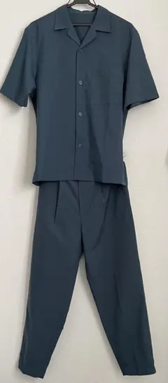 【セットアップ】GUドライオープンカラーシャツ ドライワイドアンクルパンツ