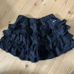 ジャンクストア　フリルキュロット　黒　130