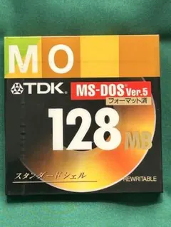 TDK MOディスク 128MB MS-DOS Ver.5フォーマット済のサムネイル