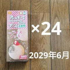 尾西のライスクッキー いちご味 8枚入 48箱 賞味期限2027年 1月 - メルカリ
