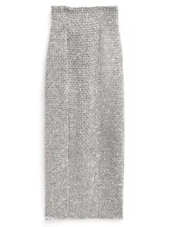 GRL ラメスパンコールツイードタイトスカート[dk1299]