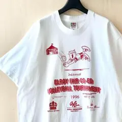 90s USA製古着　ヴィンテージ　イベントTシャツ　バレーボール　レシーブ