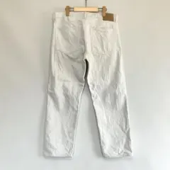 美品 オーディナリーフィッツ 赤耳ホワイトデニム ボタンフライ 34インチ（L）のサムネイル